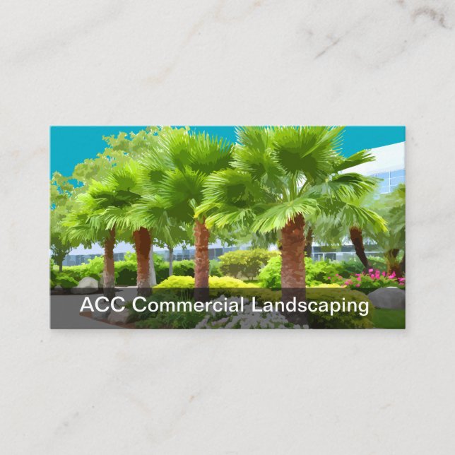 Carte De Visite Commercial Office Landscaping Business Cards (Devant)