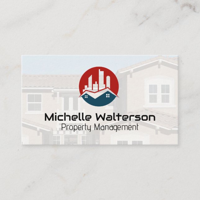Carte De Visite Commercial Real Estate Logo | Property Management (Devant)