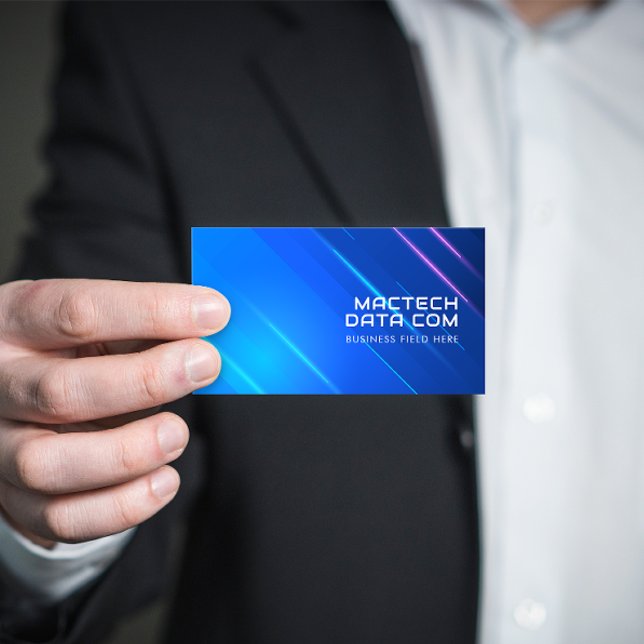 Carte De Visite Communication numérique futuriste Hitech | Moderne (Créateur téléchargé)