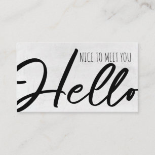 Carte De Visite Community Manager/Nice to meet you/Hello