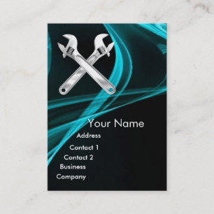 CARTE DE VISITE COMPÉTENCE DE CHROME ET MÉCANIQUE DE WRENCHES