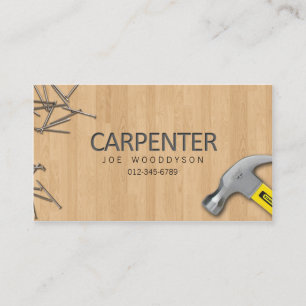 Carte De Visite Compétences En Commerce De Charpentier Clous De Ma