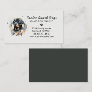 Carte De Visite Comportement de chien entraînement Service animal 
