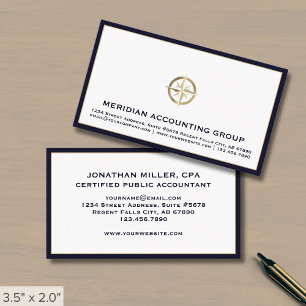 Carte De Visite Comptabilité - conseiller fiscal Simple