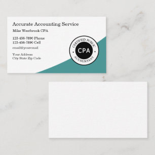 Carte De Visite Comptable CPA