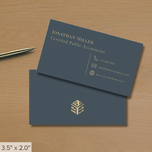 Carte De Visite Comptable CPA Simple Modern