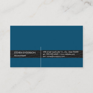 Carte De Visite Comptable de bureau / Triage en cuir