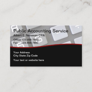 Carte De Visite Comptable de CPA unique