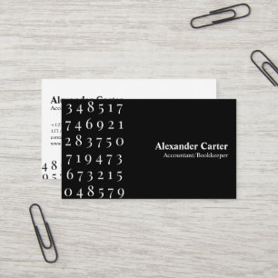 Carte De Visite Comptable et comptable Finance professionnelle