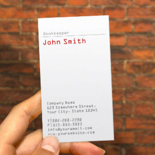 Carte de visite comptable minimal Grey Chevron