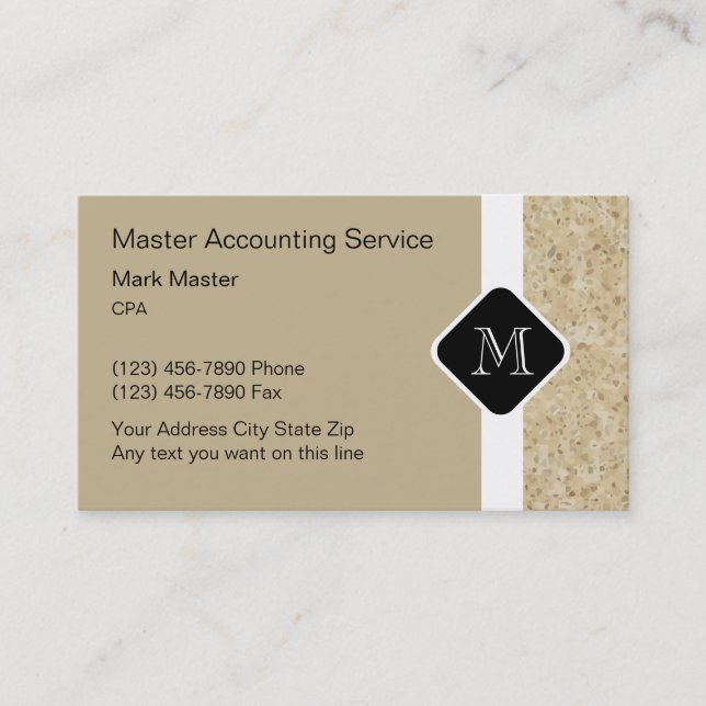 Carte De Visite Comptable moderne Businesscards (Devant)