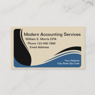 Carte De Visite Comptable moderne de CPA