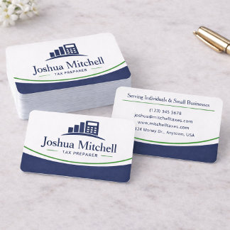 Carte De Visite Comptable Professionnel Préparateur de Déclaration
