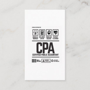Carte De Visite comptable public agréé - CPA