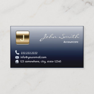 Carte de visite comptable Royal Midnight Blue
