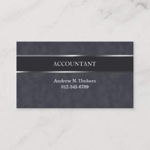 Carte De Visite Comptable Shiny Stripe Accounting