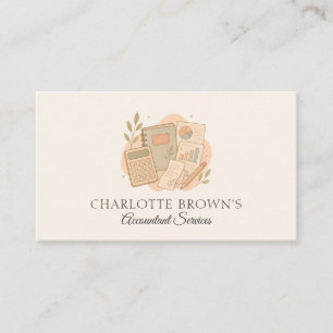 Carte De Visite Comptable Tenue de Livres Professionnel Financier