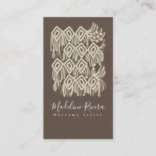 Carte De Visite Concepteur artisanal Macrame Artist