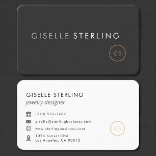 Carte De Visite Concepteur de Bijoux Professionnel