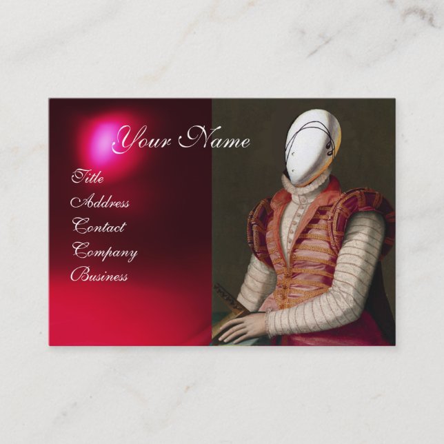 CARTE DE VISITE CONCEPTEUR DE COSTUME THÉATRIQUE MODE RENAISSANCE (Devant)