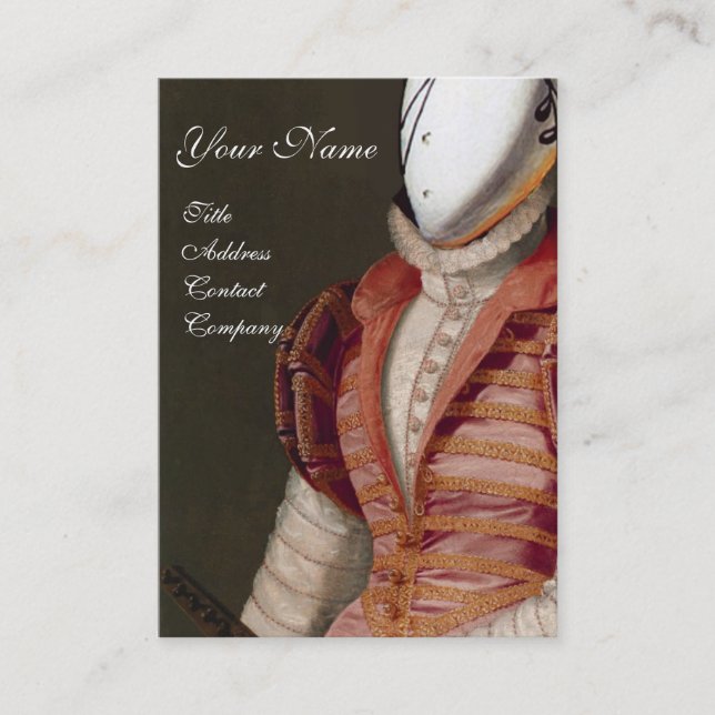 CARTE DE VISITE CONCEPTEUR DE COSTUME THÉATRIQUE MODE RENAISSANCE (Devant)
