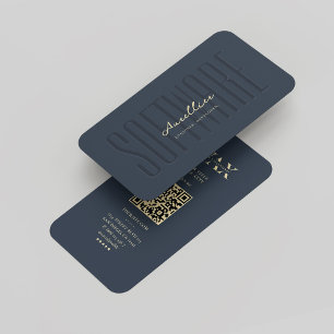 Carte De Visite Concepteur de logiciels Moderne Bleu foncé