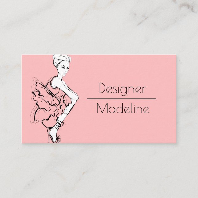 Carte De Visite Concepteur de mode (Devant)