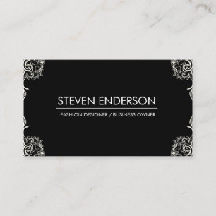 Carte De Visite Concepteur de mode Fancy Corners