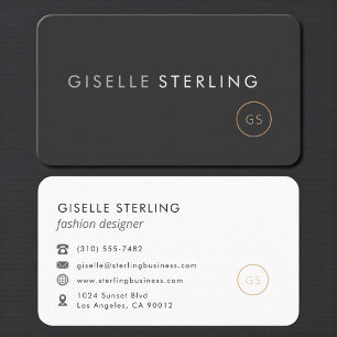 Carte De Visite Concepteur de mode professionnel