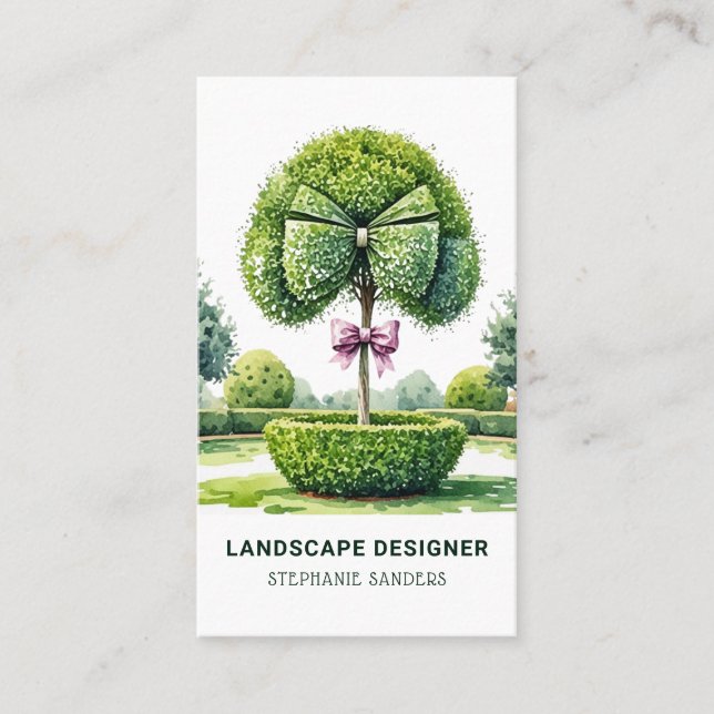Carte De Visite Concepteur de paysage topographique (Devant)