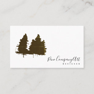 Carte De Visite Concepteur de pins rustiques