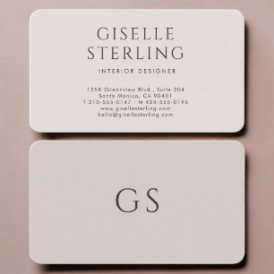 Carte De Visite Concepteur d'intérieur