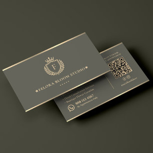 Carte De Visite Concepteur floral de luxe Événement fleuriste Crêt