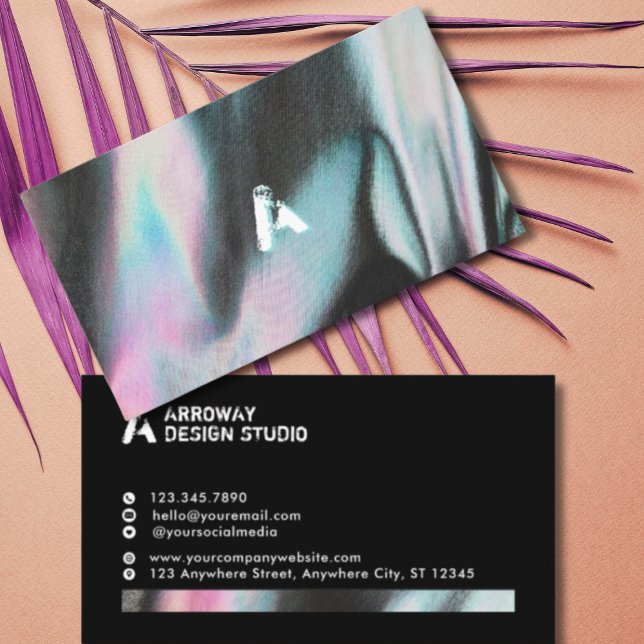 Carte De Visite Concepteur Holographique professionnel moderne (Créateur téléchargé)