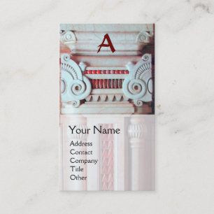 Carte De Visite CONCEPTEUR INTÉRIEUR, ARCHITECTURE Monogramme,
