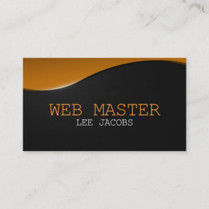 Carte De Visite Concepteur Maître Web Développeur Technologie Info