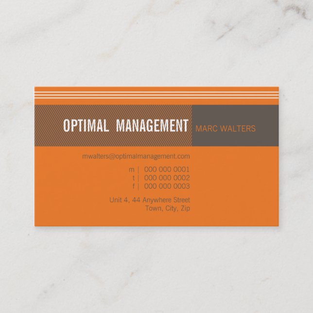 CARTE DE VISITE :: concepteur optimal 7 (Devant)