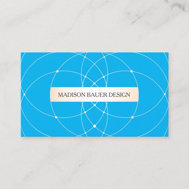 Carte De Visite Concepteur professionnel Cobalt Blue (Devant)