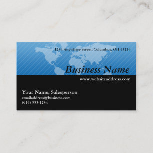 Carte de visite : : Conception bleue 1 de carte du
