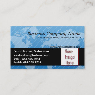 Carte de visite : : Conception bleue 2 de carte du