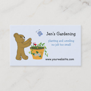 Carte De Visite Conception d'affaires de Jardin Cute