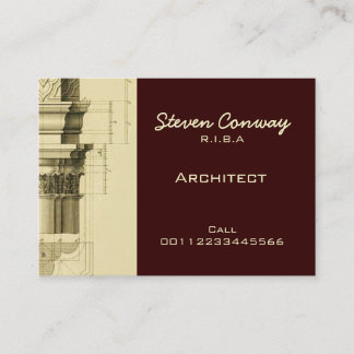 Carte De Visite Conception d'architecture gothique de ~