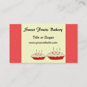 Carte De Visite Conception de boulangerie de fruits doux