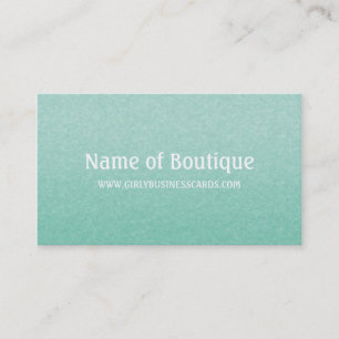 Carte De Visite Conception de boutique texturée sarcelle