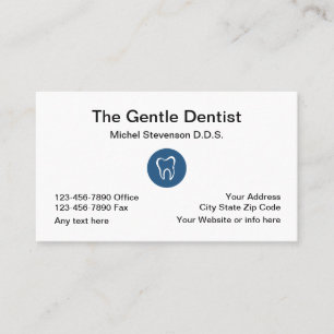 Carte De Visite Conception de bureau de dentiste
