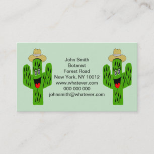 Carte De Visite Conception de cactus