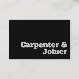 Carte De Visite Conception de charpentier et de joint gras et tran