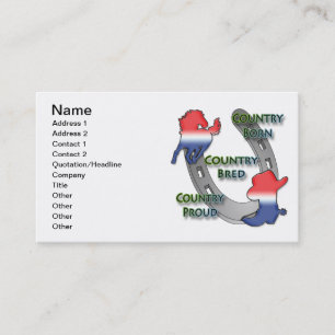Carte De Visite Conception de cheval et de botte