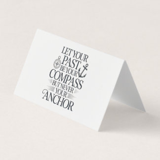 Carte De Visite Conception de citation nautique inspirante.