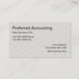 Carte De Visite Conception de CPA de comptable